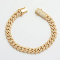 10KY 5.59CTW DIAMOND MIAMI CUBAN BRACELET - Norma's Jewelry