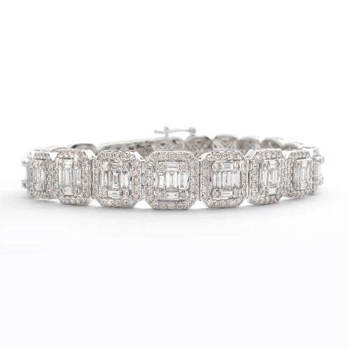 14KW 11.00CTW BAGUETTE DIAMOND MACHINE SET SQUARE - Norma's Jewelry