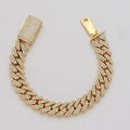 10KY 16.40CTW DIAMOND SQUARE LINK MIAMI CUBAN - Norma's Jewelry