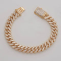 14KY 11.15CTW BAGUETTE DIAMOND MIAMI CUBAN - Norma's Jewelry