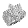 14KW 4.60CTW DIAMOND 3- STAR OF DAVID MENS RING - Norma's Jewelry