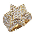 14KY 4.60CTW DIAMOND 3-D STAR OF DAVID MENS RING - Norma's Jewelry