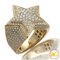 14KY 3.00CTW DIAMOND MES DOME STAR RING - Norma's Jewelry