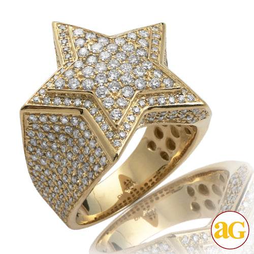 14KY 3.00CTW DIAMOND MES DOME STAR RING - Norma's Jewelry
