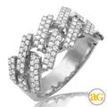10KW 1.35CTW DIAMOND SQUARE LINK MIAMI CUBAN MENS - Norma's Jewelry