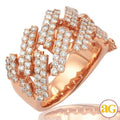 14KR 2.85CTW DIAMOND SQUARE LINK MIAMI CUBAN - Norma's Jewelry