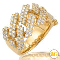 14KY 2.85CTW DIAMOND SQUARE LINK MIAMI CUBAN - Norma's Jewelry