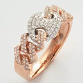 10KR+W 0.60CTW DIAMOND SQUARE LINK MIAMI CUBAN - Norma's Jewelry