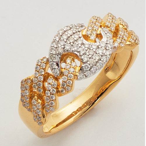 10KY+W 0.60CTW DIAMOND SQUARE LINK MIAMI CUBAN - Norma's Jewelry