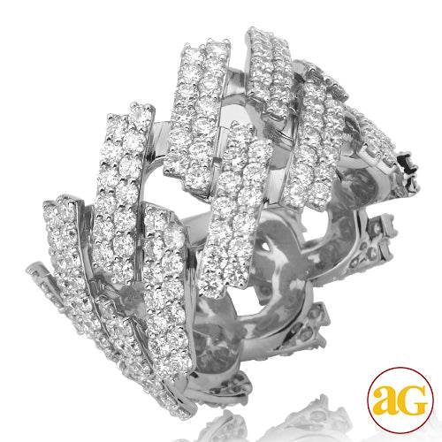 14KW 4.50CTW DIAMOND SQUARE LINK MIAMI CUBAN - Norma's Jewelry