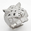 14KW 5.00CTW DIAMOND MENS PANTHER RING - Norma's Jewelry