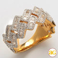 14KY 1.50 CTW DIAMOND CUBAN RING - Norma's Jewelry