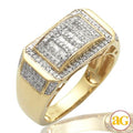 10KY 0.60 CTW BAQUETTE DIAMOND MEN'S RING - Norma's Jewelry