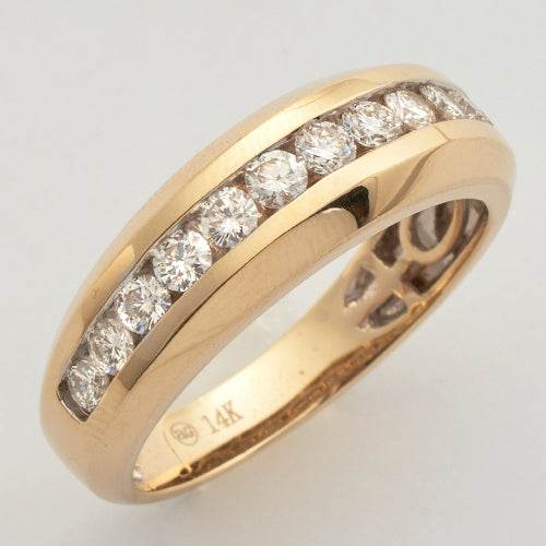14KY 1.00CTW DIAMOND CHANNEL SET MENS BAND - Norma's Jewelry