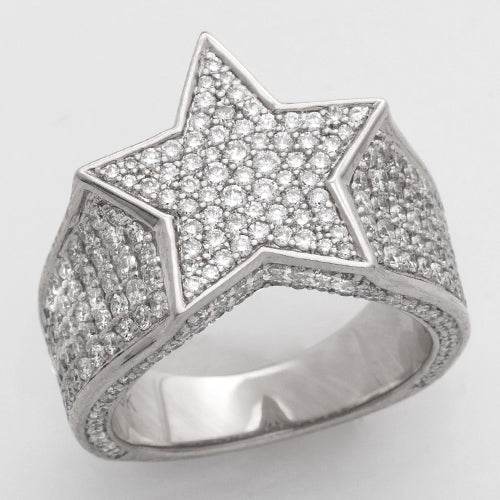 14KW 2.50CTW DIAMOND STAR SHAPE RING - Norma's Jewelry