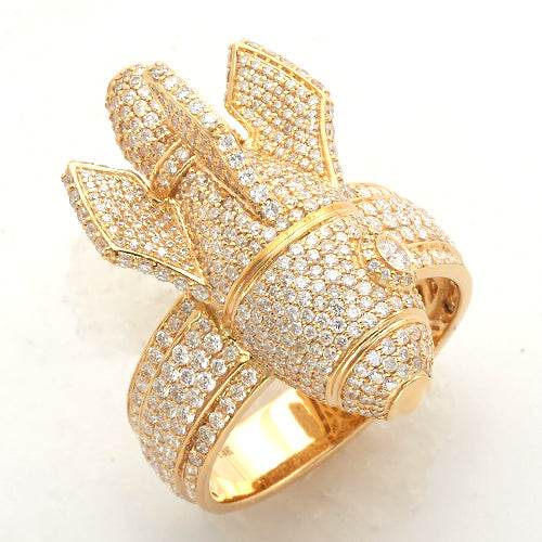 14KY 2.85CTW DIAMOND ROCKET SHIP MENS RING - Norma's Jewelry