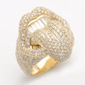 14KY 6.85CTW BAGUETTE DIAMOND MENS MOUTH - Norma's Jewelry