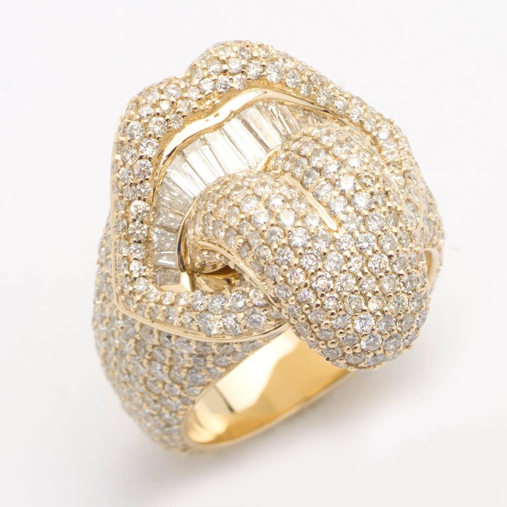 14KY 6.85CTW BAGUETTE DIAMOND MENS MOUTH - Norma's Jewelry