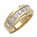 14KY+W 1.15CTW DIAMOND 5-STONE CHANNEL SET BAND - Norma's Jewelry