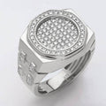 14KW 1.15CTW DIAMOND FLAT PAVE ROUND FACE MENS - Norma's Jewelry