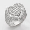 14KW 4.65CTW DIAMOND PUFFED HEARD MENS RING - Norma's Jewelry