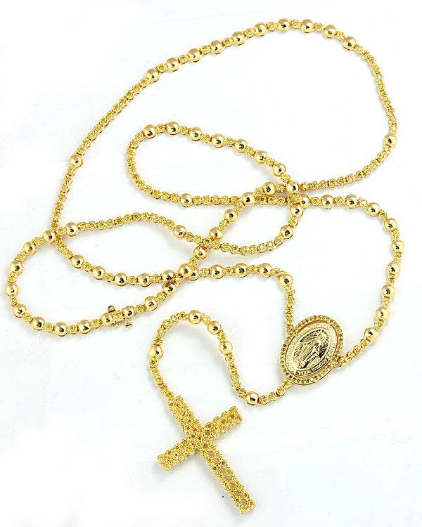 10KY 7.50CTW YELLOW DIA ROSARY - Norma's Jewelry