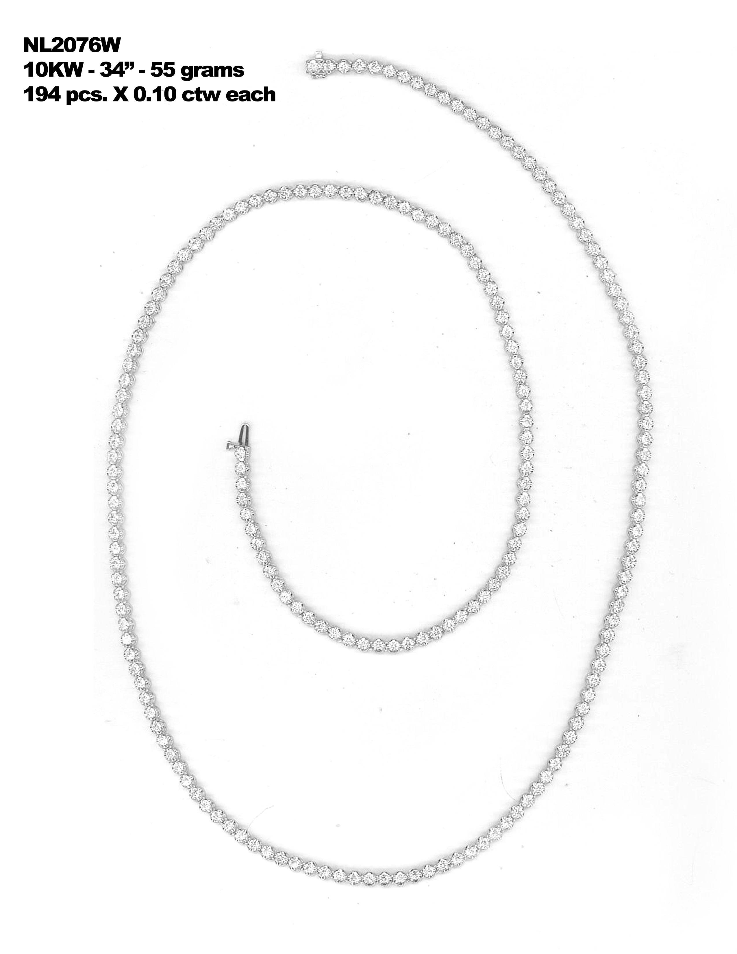 10KW 18.50CTW DIAMOND FANCY NECKLACE - Norma's Jewelry