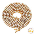 14KY 18.25CTW 4-PRONG DIAMOND TENNIS NECKLACE - 32 - Norma's Jewelry