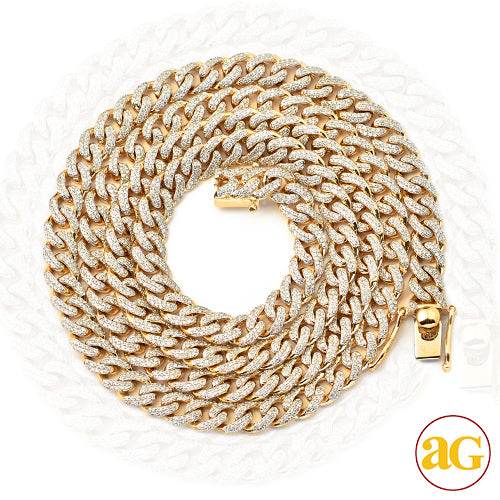 14KY 6.15CTW DIAMOND MIAMI CUBAN LINK NECKLACE - 6 - Norma's Jewelry