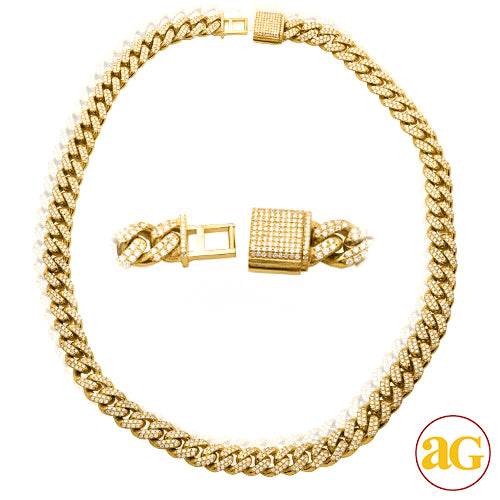 14KY 19.02CTW DIAMOND SOLID MIAMI CUBAN CHAIN - 11 - Norma's Jewelry