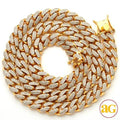 10KY 11.61CTW DIAMOND SOLID MIAMI CUBAN CHAIN - 11 - Norma's Jewelry