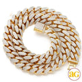 10KY 37.01CTW DIAMOND SOLID MIAMI CUBAN CHAIN - DI - Norma's Jewelry