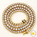 14KY 31.14CTW DIAMOND 4-PRONG TENNIS NECKLACE - 22 - Norma's Jewelry