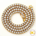 14KY 29.83CTW DIAMOND 4-PRONG TENNIS NECKLACE - 24 - Norma's Jewelry