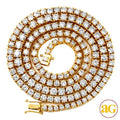 14KY 30.88CTW DIAMOND 4-PRONG TENNIS NECKLACE - 22 - Norma's Jewelry