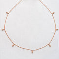 14KR 0.15CTW DIAMOND LOOSE LEAF NECKLACE - Norma's Jewelry