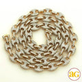 14KY 19.30CTW DIAMOND PUFFED GUCCI LINK CHAIN - Norma's Jewelry