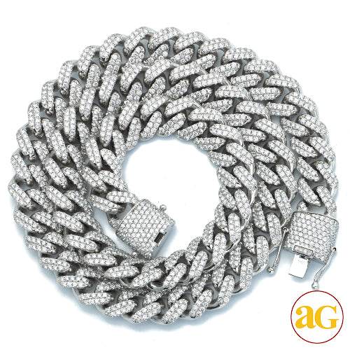 10KW 30.14CTW DIAMOND MIAMI CUBAN NECKLACE - Norma's Jewelry