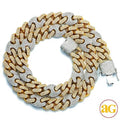 10KY+W 27.99CTW DIAMOND MIAMI CUBAN AND GUCCI LINK - Norma's Jewelry