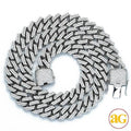 10KW 26.92CTW DIAMOND SQUARE LINK MIAMI CUBAN - Norma's Jewelry