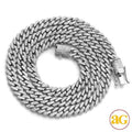 10KW 6.35CTW DIAMOND SQUARE LINK MIAMI CUBAN CHAIN - Norma's Jewelry