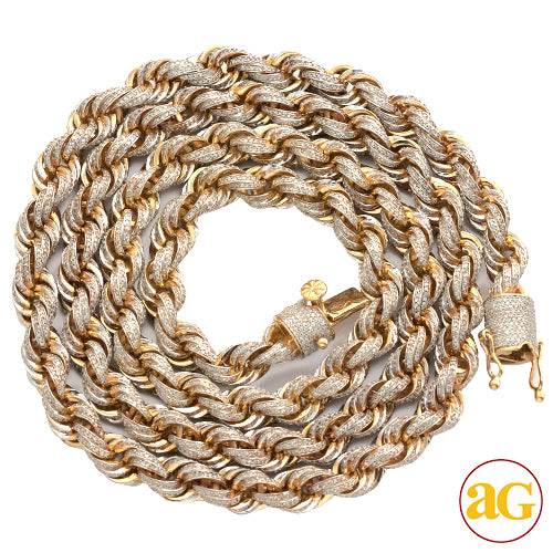 10KY 10.00CTW DIAMOND ROPE CHAIN - Norma's Jewelry
