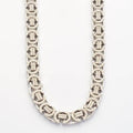 10KW 10.75CTW DIAMOND FLAT BYZANTINE LINK NECKLACE - Norma's Jewelry