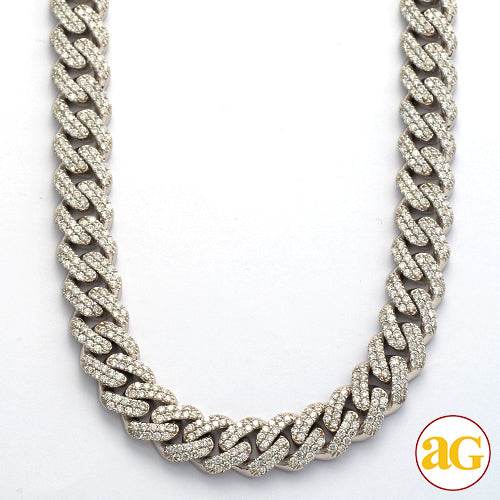 10KW 18.65CTW DIAMOND MIAMI CUBAN CHAIN - Norma's Jewelry