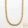 10KY 10.00CTW DIAMOND BUTTERCUP TENNIS NECKLACE - Norma's Jewelry