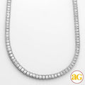 14KW 20.50CTW BAGUETTE DIAMOND SQUARE CLUSTER - Norma's Jewelry
