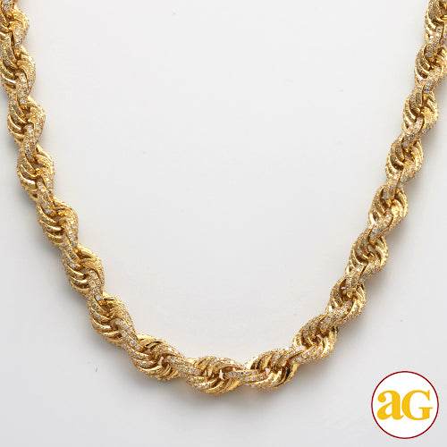 10KY 23.95CTW DIAMOND ROPE CHAIN - Norma's Jewelry