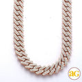 10KR 32.09CTW DIAMOND SQUARE LINK MIAMI CUBAN - Norma's Jewelry