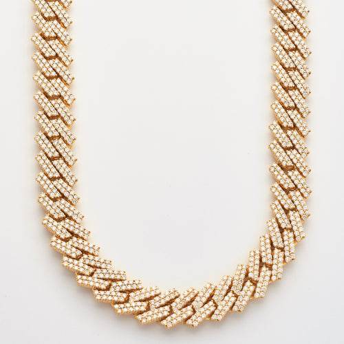 10KY 32.32CTE DIAMOND SQUARE LINK MIAMI CUBAN - Norma's Jewelry
