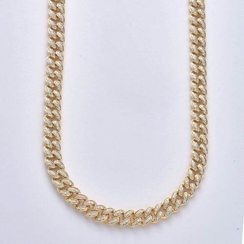10KY 5.25CTW DIAMOND MIAMI CUBAN NECKLACE - Norma's Jewelry